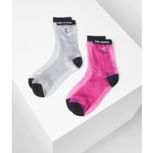 Karl Lagerfeld ponožky K/IKONIK TRANSPARENT SOCKS 2PK rôznofarebná