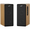 Genius SP-HF1220BT Reproduktory, 2.0, 45W, 3,5mm jack, Bluetooth, drevené, regulácia basov a výšok, slúchadlový výst., hnedo-čierne