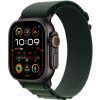 Apple Watch Ultra 2 GPS + Cellular 49mm Black Titanium Case with Dark Green Alpine Loop - Small MX4Q3CS-A