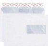 Poštové obálky C5 ELCO s páskou, okienko vpravo, 100 ks