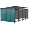 Kondela DOGNY TYP 6 Voliéra pre psa tmavozelená 256 x 125 x 100 cm
