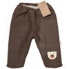 Oteplené pletené nohavice Teddy Bear, Baby Nellys, dvojvrstvové, hnedé