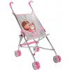 Kočík pre bábiky parasolka Unicorn Grey, skladací