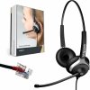 GEQUDIO WA9022 GEQUDIO Headset 2-Ohr für Yealink,Snom,Grandstream mit Kabel WA9022