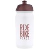 Force Ride Bike cyklistická fľaša 500 ml biela/bronzová