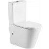 Mereo WC kombi, vario odpad, kapotované, Smart Flush RIMLESS, keramické, vr. sedátka VSD91T2