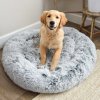 The Calming Donut Bed chlpatý pelech