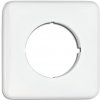 Rámček štvorcový 1-násobný pre pre stmievač RJ, TV, repro biely duroplast (THPG)