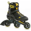 Rollerblade Macroblade 100 3WD Čierna/Saffron Žltá 45 Kolieskové korčule