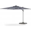 Hector Zahradní slunečník s ochranným obalem a LED osvětlením Shade Deluxe 400x300 cm šedý