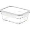 GLASSLOCK GLASSLOCK SKLENENÁ OBDĹŽNIKOVÁ NÁDOBA 900 ML BIELA