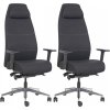 2PACK Ergonomická kancelárska stolička VITAL BLACK (2 ks)