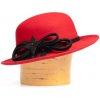 Karpet Vlnený klobúk stredná krempa červená