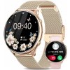 DÁMSKE HODINKY SMARTWATCH KW10pro zlaté VODOTESNÉ PROTI SMART NÁRAMKU