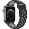 Eternico Sporty na Apple Watch 38 mm/40 mm/41 mm Elephant Gray and Black AET-AWSP-GraBl-38