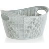 BRILANZ Kôš ratanový oválny 9 l, 35 x 29 x 18,5 cm, sivý