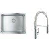Súprava kuchynská batéria Grohe Get 30361000, nerezový drez Grohe K700 31574SD1
