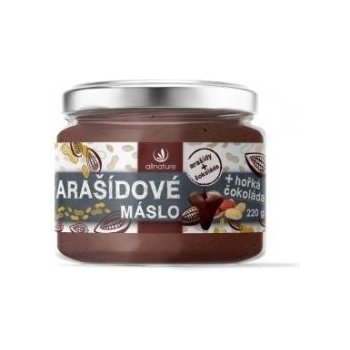 Allnature Arašidové máslo s horkou čokoládou 220 g