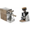 Stone Espresso Mine Premium Wood + Eureka Mignon Single Dose, Chrome & Oak
