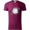 Baseball lopta v triku - Tričko z organickej bavlny - 2XL ( Fuchsiová )