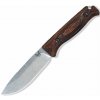 Benchmade 15002 SADDLE MOUNTAIN SKINNER lovecký nôž 10,5 cm, Stonewash, drevo, kožené puzdro