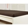 Textilomanie Jersey plachta ALVORA 180x200 cm tmavohnedé