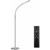 tectake 405205 stojacia lampa prisma led, 5 svetelných režimov, 12 w, stmievateľná - strieborná