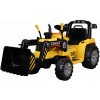 Dětské elektrické autíčko BestBerg BBCC-40Y – nakladač / od 3 let / nosnost 30 kg / žlutá