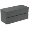 Ideal Standard Finesse - Umývadlová skrinka, 120x51x56 cm, 4 zásuvky, matný antracit E3437Y2