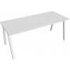 Hobis Pracovný stôl UNI A, 180x75,5x80 cm, biela/biela
