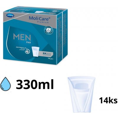 Hartmann MoliCare Premium MEN PAD 2 kvapky inkontinenčné vložky pre mužov 14ks