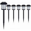 Solární LED lampy s hroty | sada 6 kusů