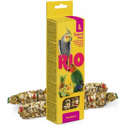 RIO tyčinky pre stredné papagáje s tropickým ovocím 2 x 75 g