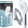Sprchová hlavica s hadicou 150 cm úsporná biela sada WHITE SQUARE