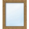 ARON Plastové okno jednokrídlové Basic biele/zlatý dub 1200 x 600 mm DIN pravé