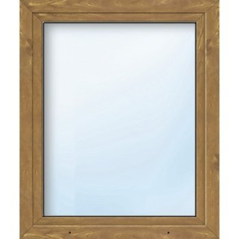 ARON Plastové okno jednokrídlové Basic biele/zlatý dub 1200 x 500 mm DIN pravé