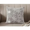 XPOSE® Mikroplyšová obliečka na vankúš JON - sivá 50x50 cm, Mikroplyš