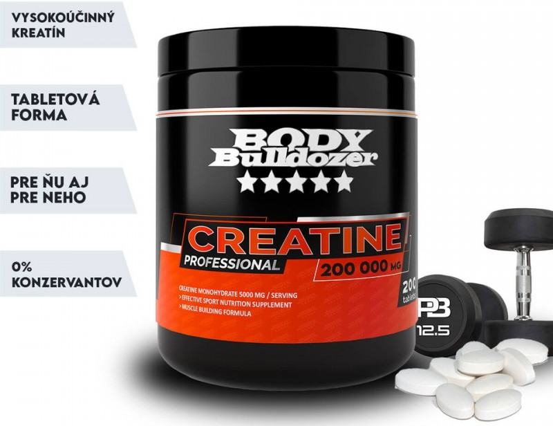 BodyBulldozer Creatine Professional 200 tabliet