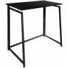 Ruhhy 26117 Skladací drevený stôl 80 x 75 x 40 cm, čierny