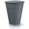 PROSPERPLAST sud na dažďovú vodu 210L SMOOTH IDSM210-429U svetlo sivý plastový