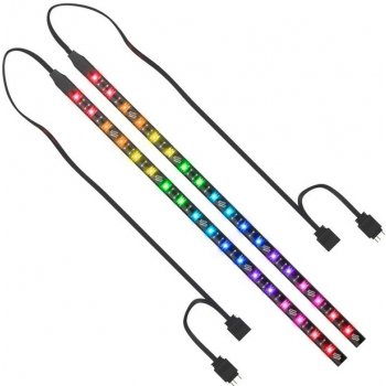SilentiumPC LED pásek Aurora Stripes ARGB / 18x LED / 30cm / ARGB / 2ks SPC247