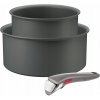 Tefal sada hrncov ingenio 2xhlboké hrnce 24/20+ručka šedá Easy plus
