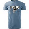 Judo v boji - Klasické pánske tričko vyššej gramáže - L ( Denim )