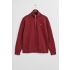 MIKINA GANT REG SHIELD HALF ZIP SWEAT PLUMPED RED