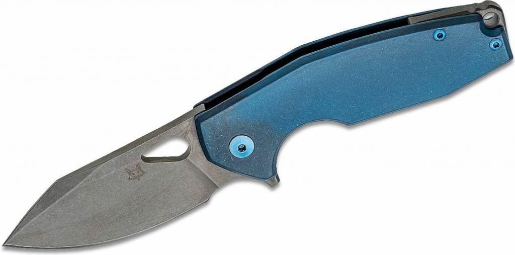 FOX Knives Yaru Flipper Knife, Blue FX-527 TI