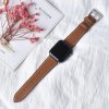 eses Kožený náhradný remienok pre Apple Watch 38 mm/40 mm/41 mm/42 mm Farba: hnedá