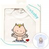 Body s potlačou New Baby MIMI ŠÉF - darčekové balenie 50