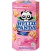 MEIJI Hello Panda sušienky s jahodovou náplňou 50 g