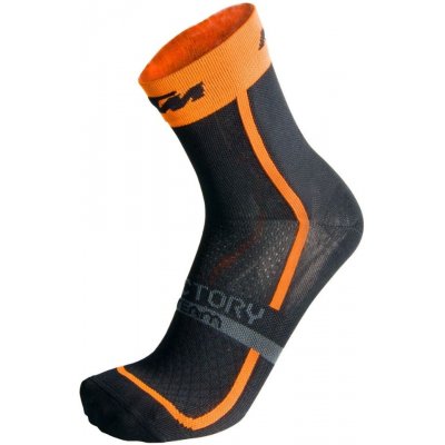 KTM ponožky Factory Line Black/Orange Čierna