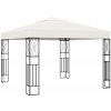 vidaXL Altánok 3x3 m, krémový, látka 48005